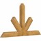 Ekena Millwork Saratoga Rough Sawn Timber Gable Bracket, Western Red Cedar, 72"W x 42"H x 4"D x 6"F, 14/12 Pitch GBW072X42X0406SAR00RWR - alternate 5